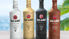Pictured: Bacardi Rum products housed in the new material